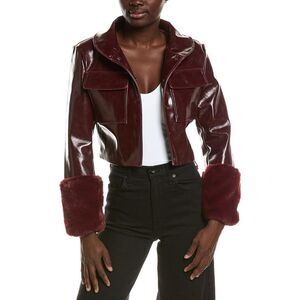 Lamarque Womens  Faux Leather Jacket